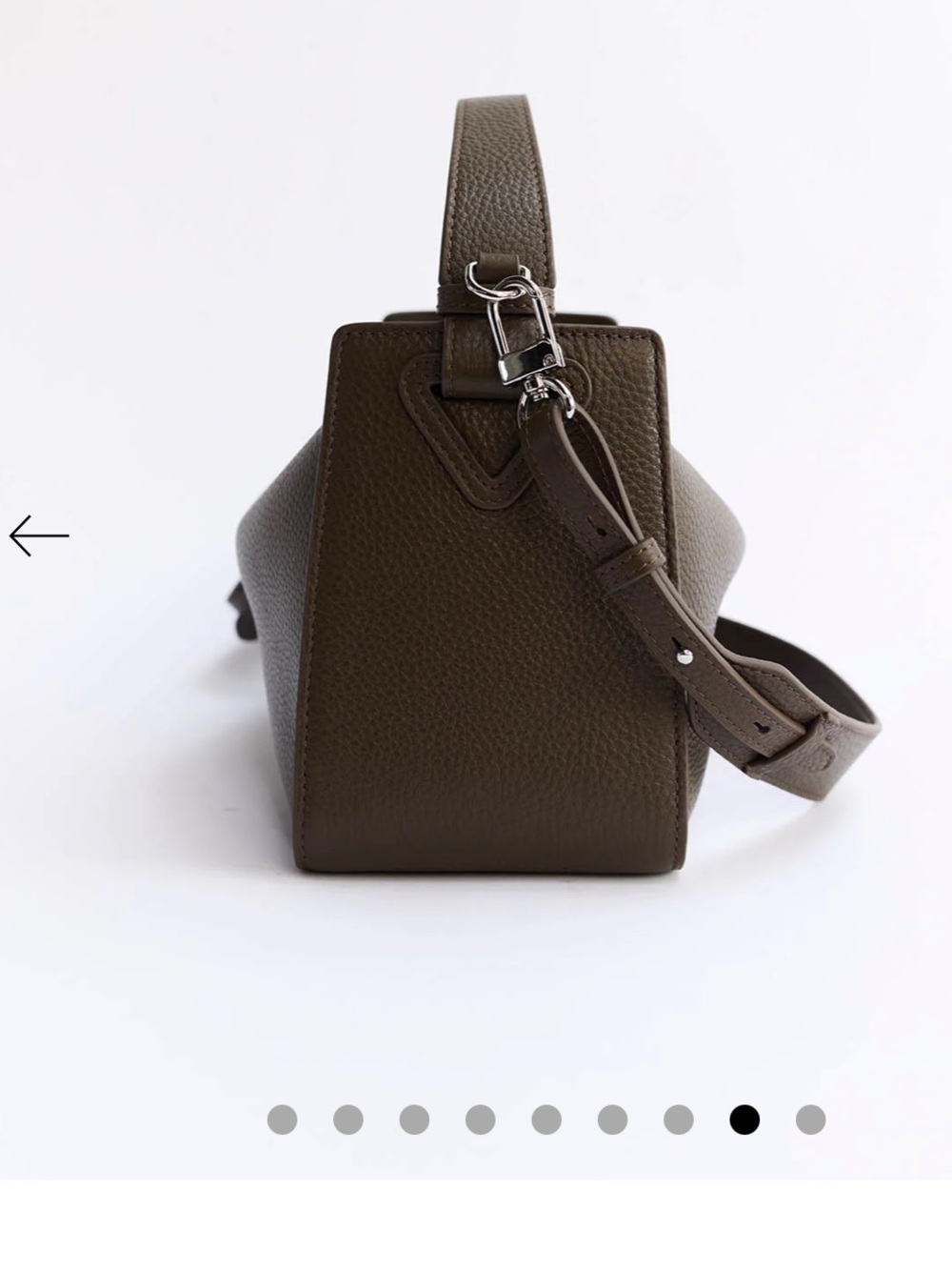 The Horse Clementine Shoulder Bag — Olive - Picture 7 of 13